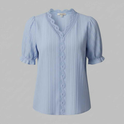 Astrid | Elegant Sommerbluse til Kvinder med V-udskæring
