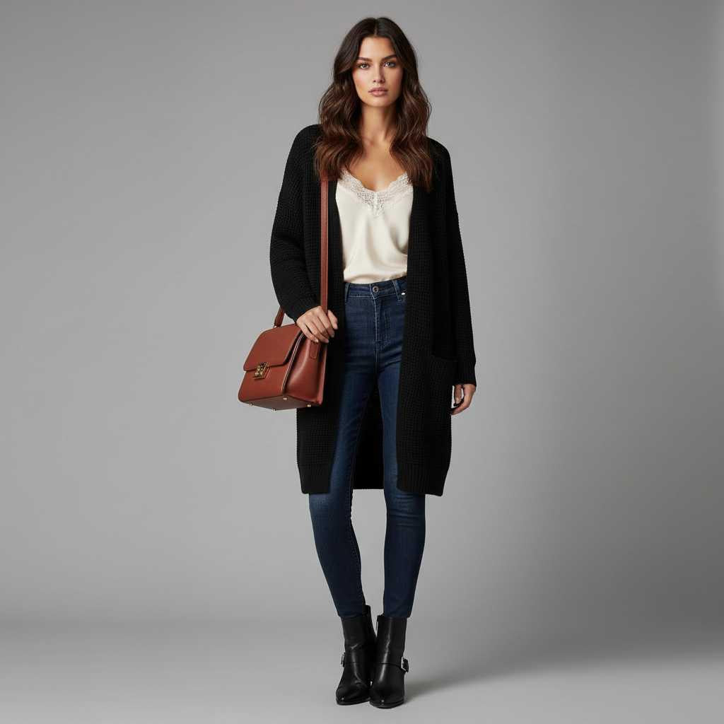 Elegant Cardigan Dame | Tidløst Design til Hverdag
