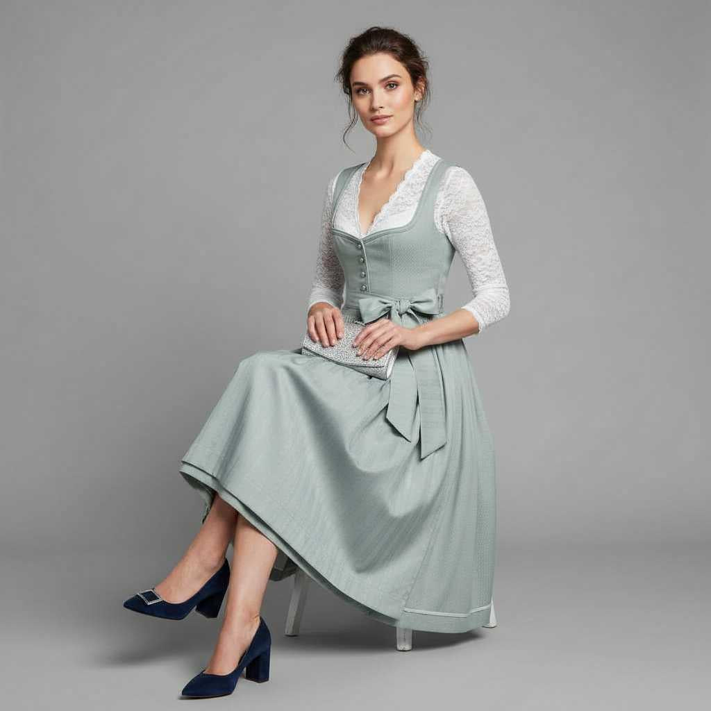 Elegant Dirndl Kostumekjole | Festkjole til Oktoberfest