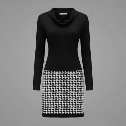 Mara | Elegant Damekjole i Ét Stykke med Unikt Mønster