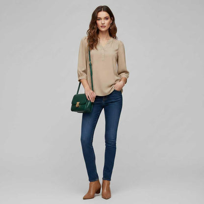 Patchwork Bluse | Løs Damebluse til Enhver Lejlighed