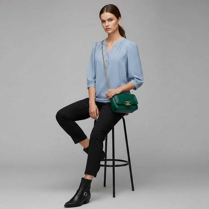 Patchwork Bluse | Løs Damebluse til Enhver Lejlighed