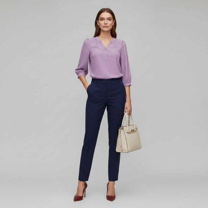 Patchwork Bluse | Løs Damebluse til Enhver Lejlighed